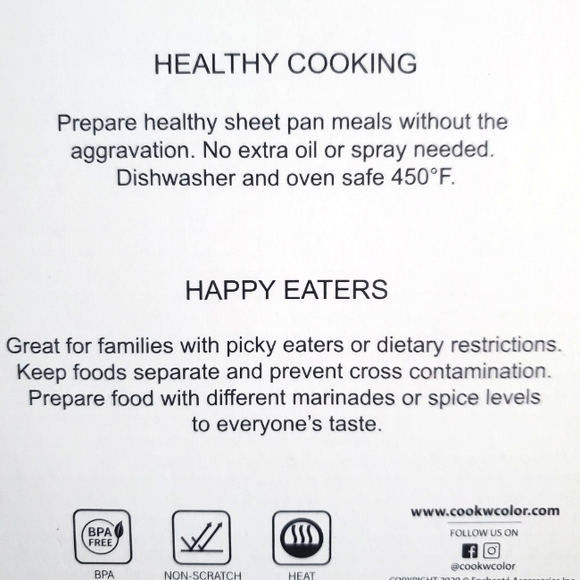 CWC Silicone Baking Trays & Non-Stick Baking Pan Set - 5 Piece - Picture 4 of 5